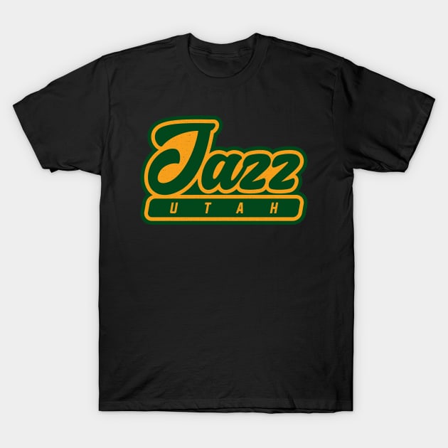 Utah Jazz Basketball 01 T-Shirt by Karambol